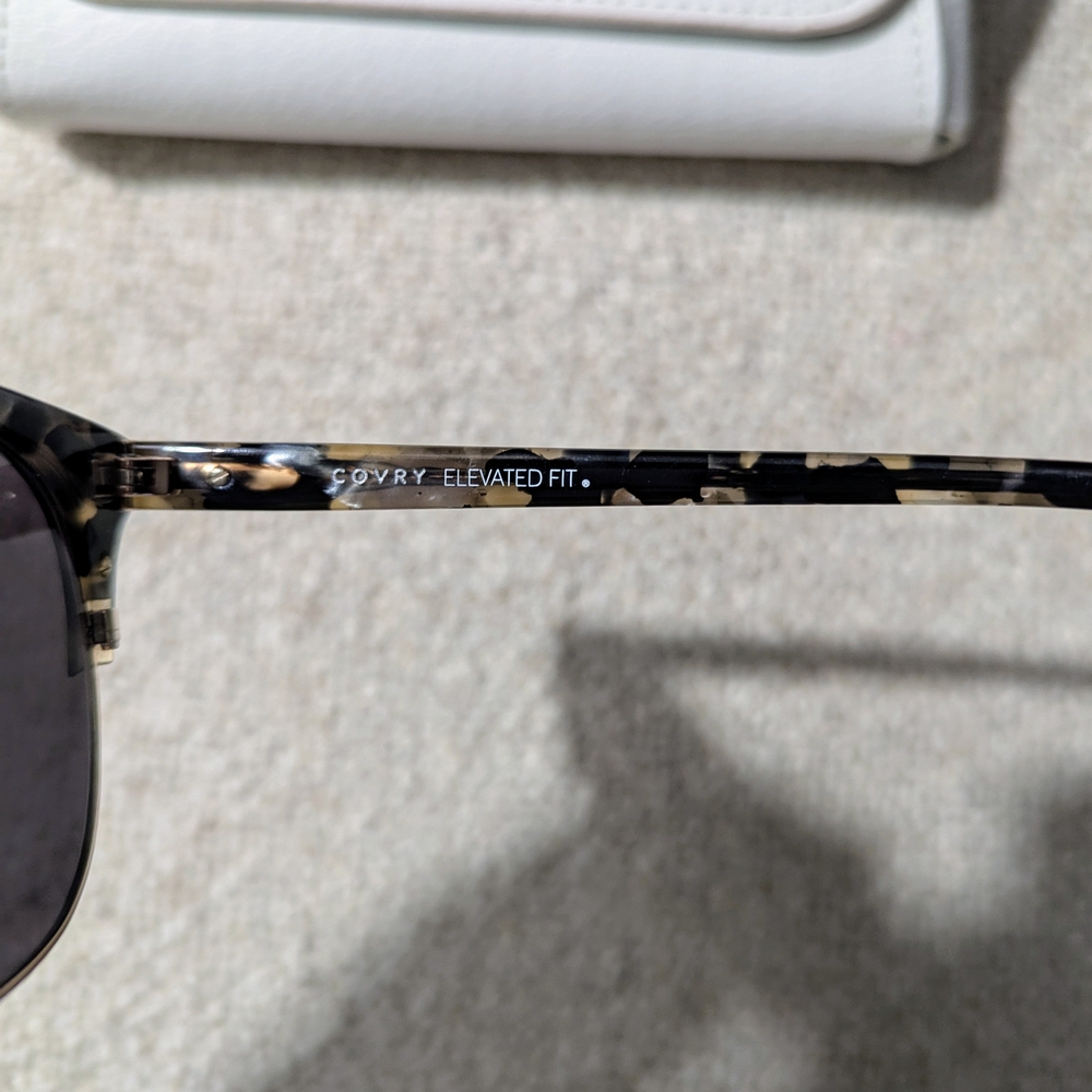 Covry Atik Cloud Tortoiseshell Sunglasses with Mirror-style Lenses - Picture 8 of 11